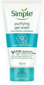 Simple Daily Skin Detox Purifying Face Gel Wash 150ml